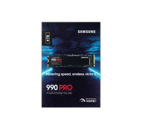 Samsung | 990 PRO | 4000 GB | SSD form factor M.2 2280 | Solid-state drive interface NVMe | Read speed 7450 MB/s | Write speed 6900 MB/s