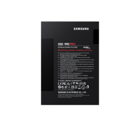 Samsung | 990 PRO | 4000 GB | SSD form factor M.2 2280 | Solid-state drive interface NVMe | Read speed 7450 MB/s | Write speed 6900 MB/s