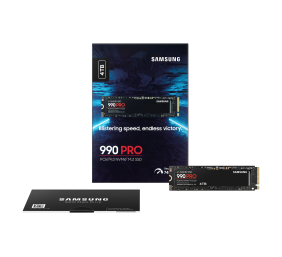 Samsung | 990 PRO | 4000 GB | SSD form factor M.2 2280 | Solid-state drive interface NVMe | Read speed 7450 MB/s | Write speed 6900 MB/s