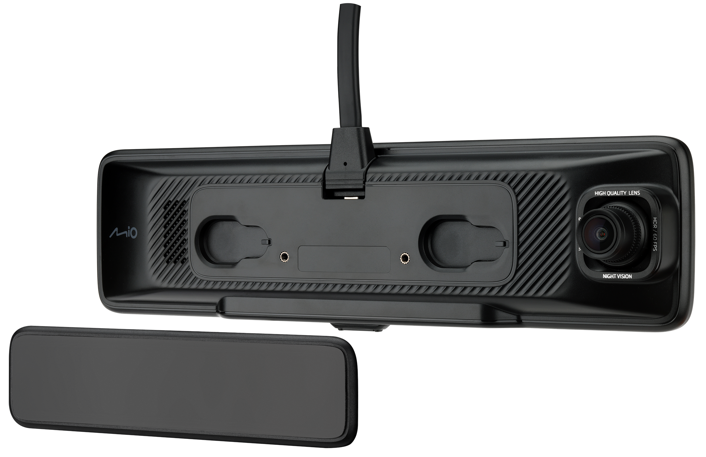 Mio | MiVue R850T, Rear Camera | GPS | Wi-Fi | 1000nits high brightness and anti-reflective panel;  High brightness and penetrating mirror with HDR exposure optimization; Sleek design featuring 11.88” IPS anti-glar; Front cam & Rear cam: Sony's premium ST