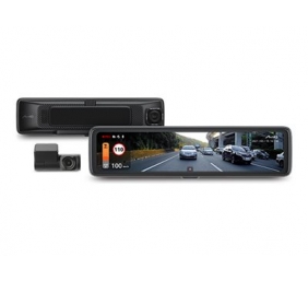 Mio | MiVue R850T, Rear Camera | GPS | Wi-Fi | 1000nits high brightness and anti-reflective panel;  High brightness and penetrating mirror with HDR exposure optimization; Sleek design featuring 11.88” IPS anti-glar; Front cam & Rear cam: Sony's premium ST
