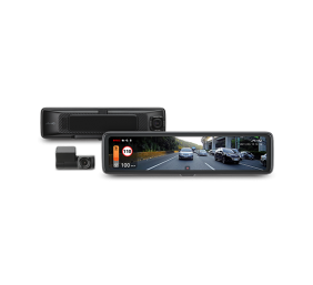 Mio | MiVue R850T, Rear Camera | GPS | Wi-Fi | 1000nits high brightness and anti-reflective panel;  High brightness and penetrating mirror with HDR exposure optimization; Sleek design featuring 11.88” IPS anti-glar; Front cam & Rear cam: Sony's premium ST