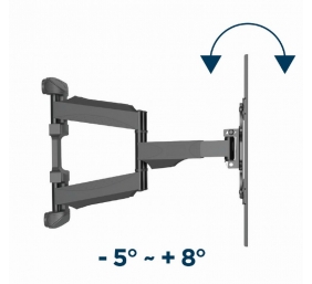 Gembird | Wall mount | WM-75ST-01 | Tilt, swivel, rotate | 32-75 " | Maximum weight (capacity) 45.5 kg | Black