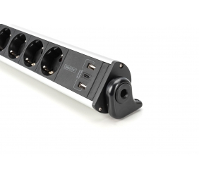 Digitus | Office Power Strip | DA-70624 | Silver/Black