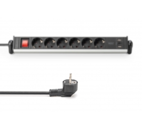 Digitus | Office Power Strip | DA-70624 | Silver/Black