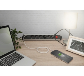 Digitus | Office Power Strip | DA-70624 | Silver/Black