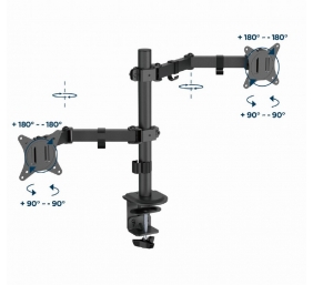 GEMBIRD Adjustable desk mounted double