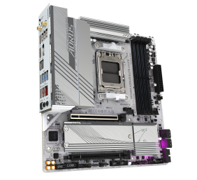 Gigabyte | B650M A ELITE AX ICE | Processor family AMD | Processor socket AM5 | DDR5 | Supported hard disk drive interfaces SATA, M.2 | Number of SATA connectors 4
