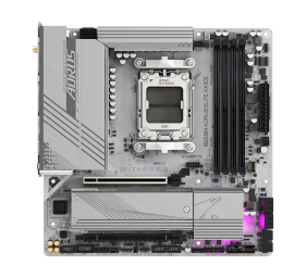 Gigabyte | B650M A ELITE AX ICE | Processor family AMD | Processor socket AM5 | DDR5 | Supported hard disk drive interfaces SATA, M.2 | Number of SATA connectors 4