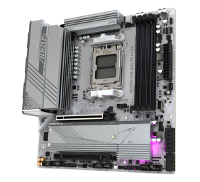 Gigabyte | B650M A ELITE AX ICE | Processor family AMD | Processor socket AM5 | DDR5 | Supported hard disk drive interfaces SATA, M.2 | Number of SATA connectors 4