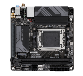 Gigabyte | B650I AX 1.0 | Processor family AMD | Processor socket AM5 | DDR5 DIMM | Supported hard disk drive interfaces SATA, M.2 | Number of SATA connectors 2