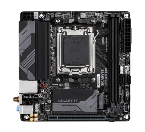 Gigabyte | B650I AX 1.0 | Processor family AMD | Processor socket AM5 | DDR5 DIMM | Supported hard disk drive interfaces SATA, M.2 | Number of SATA connectors 2