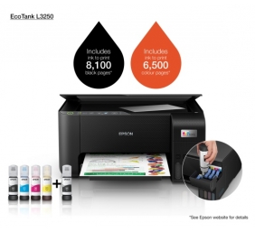 Epson EcoTank L3250 Spausdintuvas rašalinis MFP Spalvotas A4 33ppm Wi-Fi USB (SPEC)