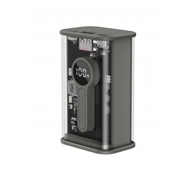 Gembird | Transparent QC3.0 Quick Charging Power Bank | PB09-TQC3-01 | 9000 mAh | Black