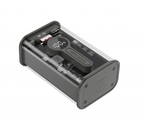 Gembird | Transparent QC3.0 Quick Charging Power Bank | PB09-TQC3-01 | 9000 mAh | Black