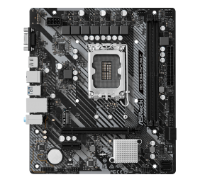 ASRock | H610M-HVS/M.2 R2.0 | Processor family Intel | Processor socket LGA1700 | DDR4 DIMM | Memory slots 2 | Supported hard disk drive interfaces SATA, M.2 | Number of SATA connectors 4 | Chipset H610 | Micro ATX