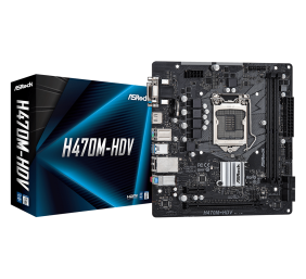ASRock | Processor family Intel | Processor socket 1200 | DDR4 DIMM | Memory slots 2 | Supported hard disk drive interfaces SATA | Number of SATA connectors 4 | Chipset Intel H470 | Micro ATX