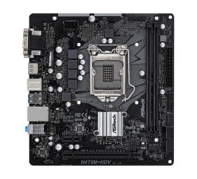 ASRock | Processor family Intel | Processor socket 1200 | DDR4 DIMM | Memory slots 2 | Supported hard disk drive interfaces SATA | Number of SATA connectors 4 | Chipset Intel H470 | Micro ATX