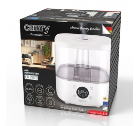 Camry | CR 7973w | Humidifier | 23 W | Water tank capacity 5 L | Suitable for rooms up to 35 m² | Ultrasonic | Humidification capacity 100-260 ml/hr | White