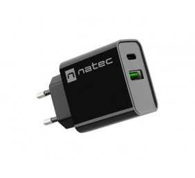 Natec Ribera USB Charger, 1xUSB-A, 1x USB-C, 20 W | NUC-2062