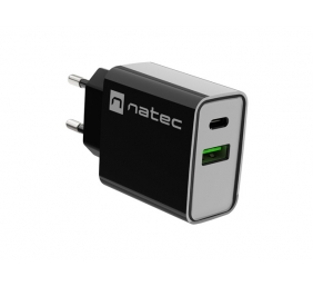 Natec Ribera USB Charger, 1xUSB-A, 1x USB-C, 20 W | NUC-2062