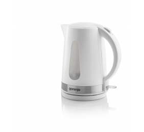 Gorenje | Kettle | K17WE | Electric | 2200 W | 1.7 L | Plastic + metal | 360° rotational base | White