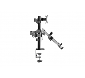 Digitus | Desk Mount | DA-90436 | Tilt, swivel, height adjustment, rotate | Maximum weight (capacity) 9 kg | Black