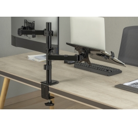 Digitus | Desk Mount | DA-90436 | Tilt, swivel, height adjustment, rotate | Maximum weight (capacity) 9 kg | Black