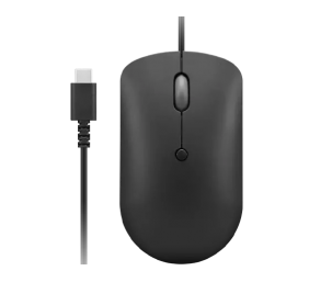 Lenovo | Compact Mouse | 400 | Wired | USB-C | Raven black