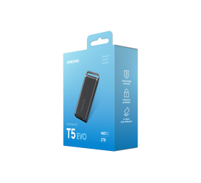 Portable SSD | T5 EVO | 2000 GB | N/A " | USB 3.2 Gen 1 | Black