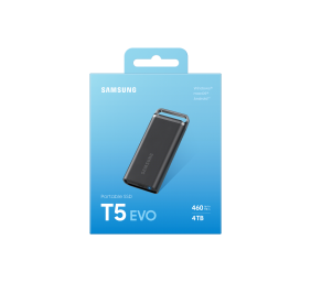 Portable SSD | T5 EVO | 4000 GB | N/A " | USB 3.2 Gen 1 | Black