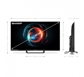 Sharp | 32FH8E | 32" (81cm) | Smart TV | Android 11 | FHD | Black