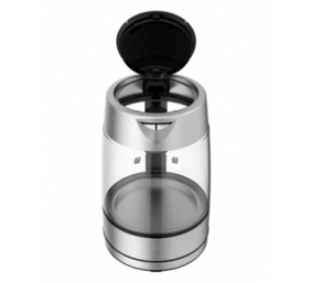 TEFAL | Kettle | KI772D | Electric | 2400 W | 1.7 L | Glass | 360° rotational base | Stainless Steel/Black