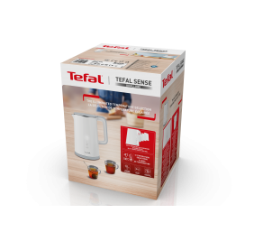 TEFAL | Kettle | Sense  KO693110 | Electric | 1800 W | 1.5 L | Double layer | 360° rotational base | White