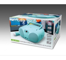Muse | Portable Sing-A-Long Radio CD Player | MD-203 KB | AUX in | CD player | FM radio