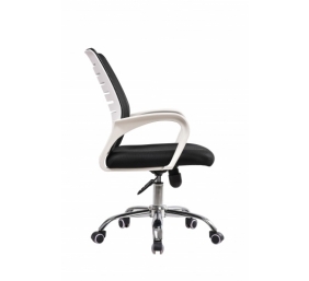 Ecost prekė po grąžinimo, Biuro kėdė TWIST su fiksuotais porankiais, balta/juoda