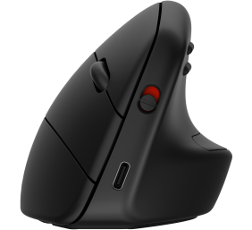 HP 925 Ergonomic Vertical Wireless Bluetooth Mouse - Detachable Wrist Rest, Multi-Surface Sensor - Black