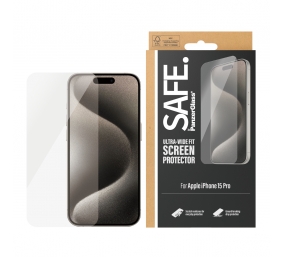 PanzerGlass | SAFE | Screen protector | Apple | Iphone15 PRO | Glass | Clear | Ultra-Wide Fit