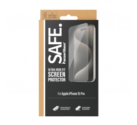 PanzerGlass | SAFE | Screen protector | Apple | Iphone15 PRO | Glass | Clear | Ultra-Wide Fit