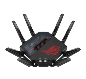 Quad-band Gaming Router (EU+UK) | ROG Rapture GT-BE98 | 802.11ax | 10/100/1000 Mbit/s | Ethernet LAN (RJ-45) ports 1 | Mesh Support Yes | MU-MiMO Yes | 5G | Antenna type External | 1 x USB 3.2 Gen1, 1 x USB 2.0