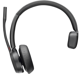 Poly Voyager 4310 Mono MS Belaidės ausinės, Bluetooth, BT700 USB-C Adapter, Juoda