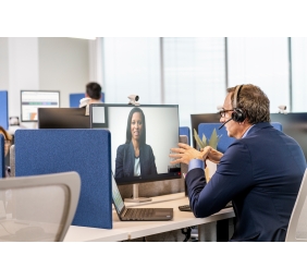 Poly Voyager 4320 MS Teams Belaidės ausinės, Bluetooth, USB-A, +BT700 dongle, Juoda