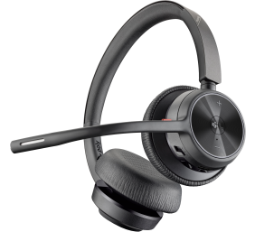 Poly Voyager 4320 MS Teams Belaidės ausinės, Bluetooth, USB-C, +BT700 dongle, Juoda