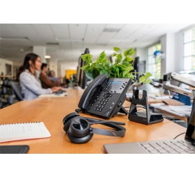 Poly Voyager 4320 MS Teams Belaidės ausinės, Bluetooth, USB-C, +BT700 dongle, Juoda