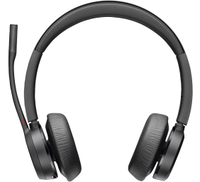 Poly Voyager 4320 MS Teams Belaidės ausinės, Bluetooth, USB-C, +BT700 dongle, Juoda