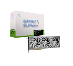 MSI | GeForce RTX 4070 GAMING X SLIM WHITE 12G | NVIDIA | 12 GB | GeForce RTX 4060 | GDDR6X | HDMI ports quantity 1 | PCI Express Gen 4 | Memory clock speed 2625 MHz