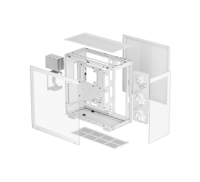 Deepcool | Full Tower Gaming Case | CH780 WH | Side window | White | ATX+ | Power supply included No | ATX PS2