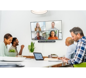 POLY Studio X52 All-In-One Video Bar Vaizdo konferencijų sistema, Balta/Juoda