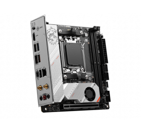 MSI | MPG B650I EDGE WIFI | Processor family AMD | Processor socket AM5 | DDR5 DIMM | Memory slots 2 | Supported hard disk drive interfaces 	SATA, M.2 | Number of SATA connectors 4 | Chipset AMD B650 | Mini-ITX