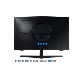 Samsung | Gaming Monitor | LS32CG552EUXEN | 32 " | VA | 16:9 | 165 Hz | 1 ms | 2560 x 1440 pixels | 300 cd/m² | Black